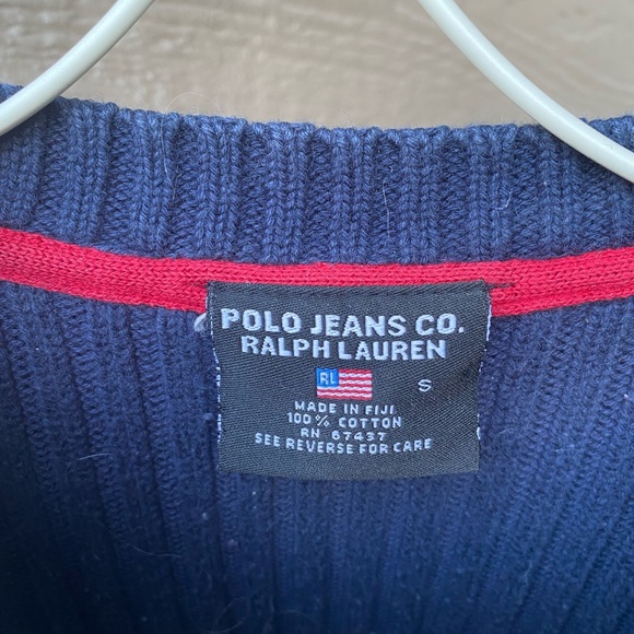Polo by Ralph Lauren Ladies Polo Jeans Company Flag Sweater - Picture 4 of 8